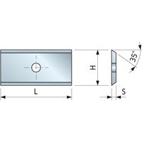 Freud - 35°-Plättchen 20x12x1,5 - F03FH02924 -CG20MDA310 von Freud