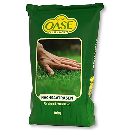 Grüne Oase Rasensamen Nachsaat 10 kg Grassamen Schnellwachsend Sportrasen von Freudenberger