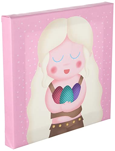 Frikids Leinwand, 27 x 27 cm, Rosa von Frikids