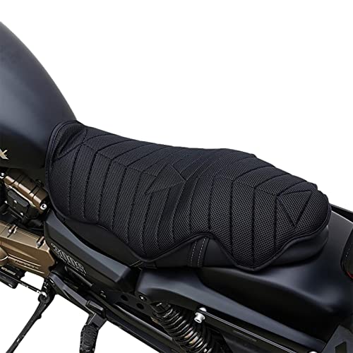 Fulenyi Motorrad Sitzkissen Druckentlastung Atmungsaktives Netz Motorrad Sitzkissen Stoßdämpfung Sitzschutz Bequem für Lange Fahrten von Fulenyi