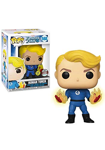 Pop! Marvel: Fantastic Four- Human Torch Glow-In-The-Dark Standard von Funko