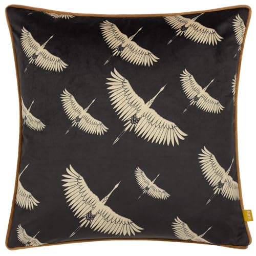 furn. Möbel. Avalon Geometrische Vogel -Samt -Pipe -Kissenbedeckung von furn.