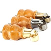 Massivholz Gedrechselt Möbelbeine Ersatzrollen Füße 140mm Hoch Goldene Eiche Stühle Hocker Sofa Betten Schränke M8 Set Von 4 von FurnitureLegsFeet