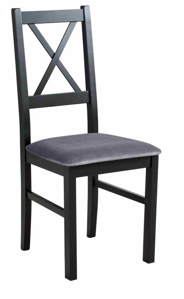 Furnix Esszimmerstuhl Trijo-10 2er Set Polsterstuhl aus Holz Stuhl für Esstisch, aus Buche Massiv, robust & langlebig von Furnix