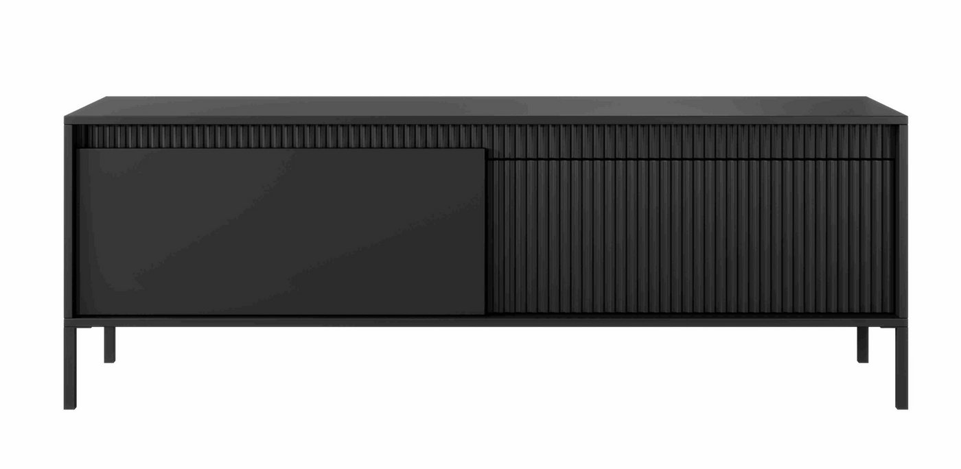 Furnix TV-Schrank Rebeca 153 cm Sideboard mit zwei Schränken Metallfüße 4 Farben Auswahl Push-to-Open, 153,5x53,4x39,5 cm, Blickfang in Ihrem Heim von Furnix