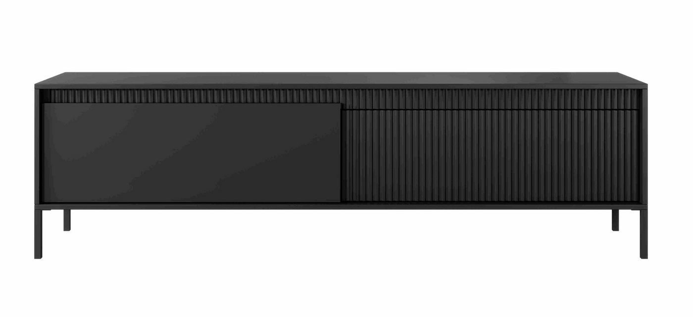 Furnix TV-Schrank Rebeca 187 cm Design Lowboard mit zwei Schränken Metallfüße 4 Farben Push-to-Open, 87,1x53,4 x39,5 cm, robust & elegant von Furnix