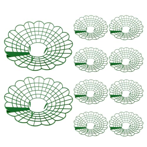 Furtryvl 10 Stück Erdbeerstützen Ständer, Erdbeeren Pflanzen Ständer, Erdbeerregal, Erdbeeren Reifer Unterstützung, Schneckenschutz Erdbeeren, Erdbeergitter gegen Fäulnis & Schimmel von Furtryvl