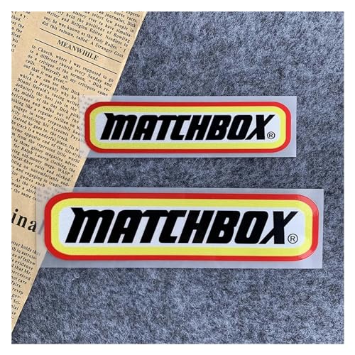 ELLIAT Matchbox Global Matchbox Motorrad-Autoaufkleber, Buchstaben, Text, kreativ, wasserdicht, reflektierend, Kratzer, dekorative Aufkleber (Color : A Small and Large) von Futaoo