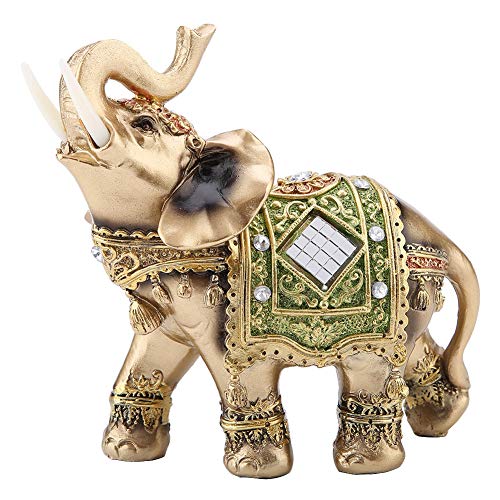 Feng Shui Elefanten Statuen, Lucky Feng Shui Grüne Elefanten Skulptur Reichtum Figur Sammlerfigur Geschenk Geschenk Wohnkultur Feng Shui Ornament(#1) von Fydun