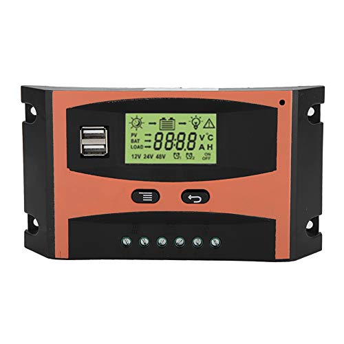 Fydun MPPT Laderegler PCB Platine Solar Panel Regler 12 V / 24 V LCD Anzeige Automatische Batterie Controller Orange + Schwarz(30A) von Fydun