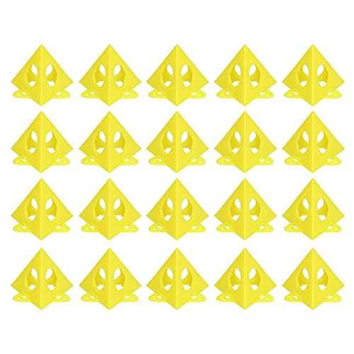 Kegelständer aus Segeltuch, Gelbes Segeltuch und Schranktür Riser, Pyramiden Riser Kunststoff Set Set von Fydun