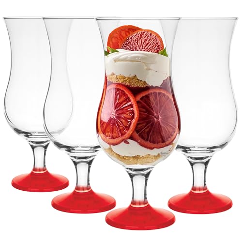 Glasmark Krosno Gläser Cocktailgläser Set Longdrink Cocktail Gin Bier Wasser Longdrinkgläser Cocktailgläser Trinkglas Wasserglas Glas Smoothie Dessert Spülmaschinenfest Rot 4 x 420ml Glasmark Krosno Gläser Cocktailgläser Set Longdrink Cocktail Gin Bier Wasser Longdrinkgläser Cocktailgläser Trinkglas Wasserglas Glas Smoothie Dessert Spülmaschinenfest Rot 4 x 420ml von Glasmark KROSNO 1992