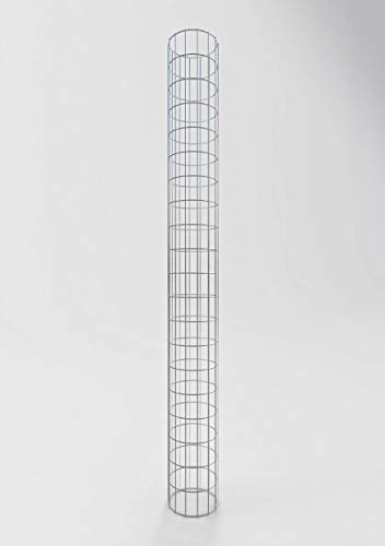 Gabionensäule rund feuerverzinkt, 22 cm Durchmesser, 200 cm Höhe, Maschenweite 5 cm x 10 cm Gabionensäule rund feuerverzinkt, 22 cm Durchmesser, 200 cm Höhe, Maschenweite 5 cm x 10 cm von Gabiona