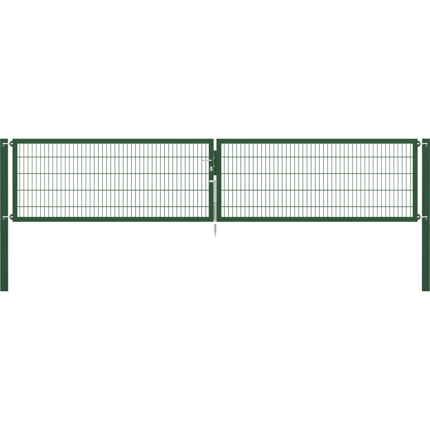 Doppeltor Flexo Plus 500 cm x 100 cm Pfosten 100 cm x 100 cm Grün von -