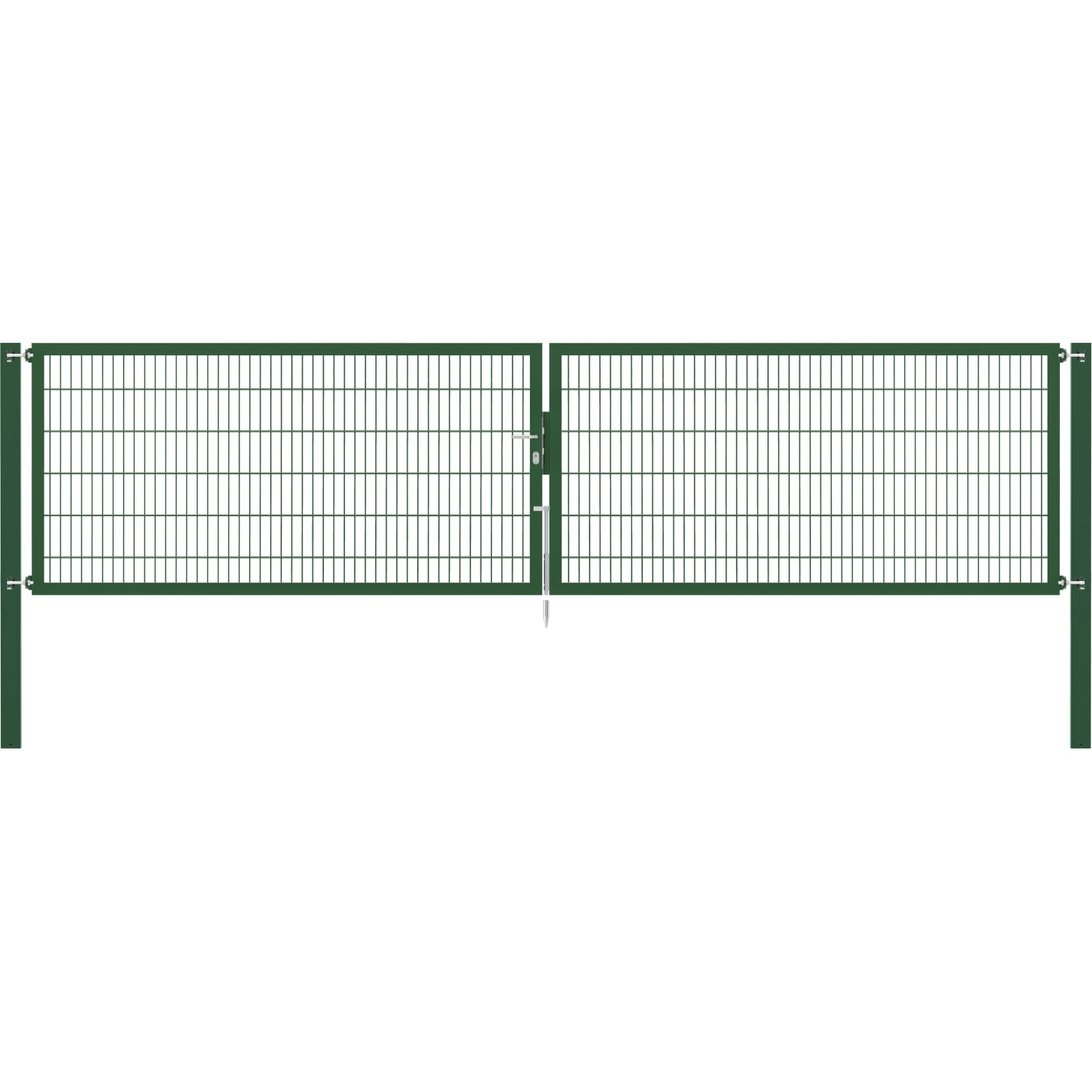 Doppeltor Flexo Plus 500 cm x 120 cm Pfosten 100 cm x 100 cm Grün von -