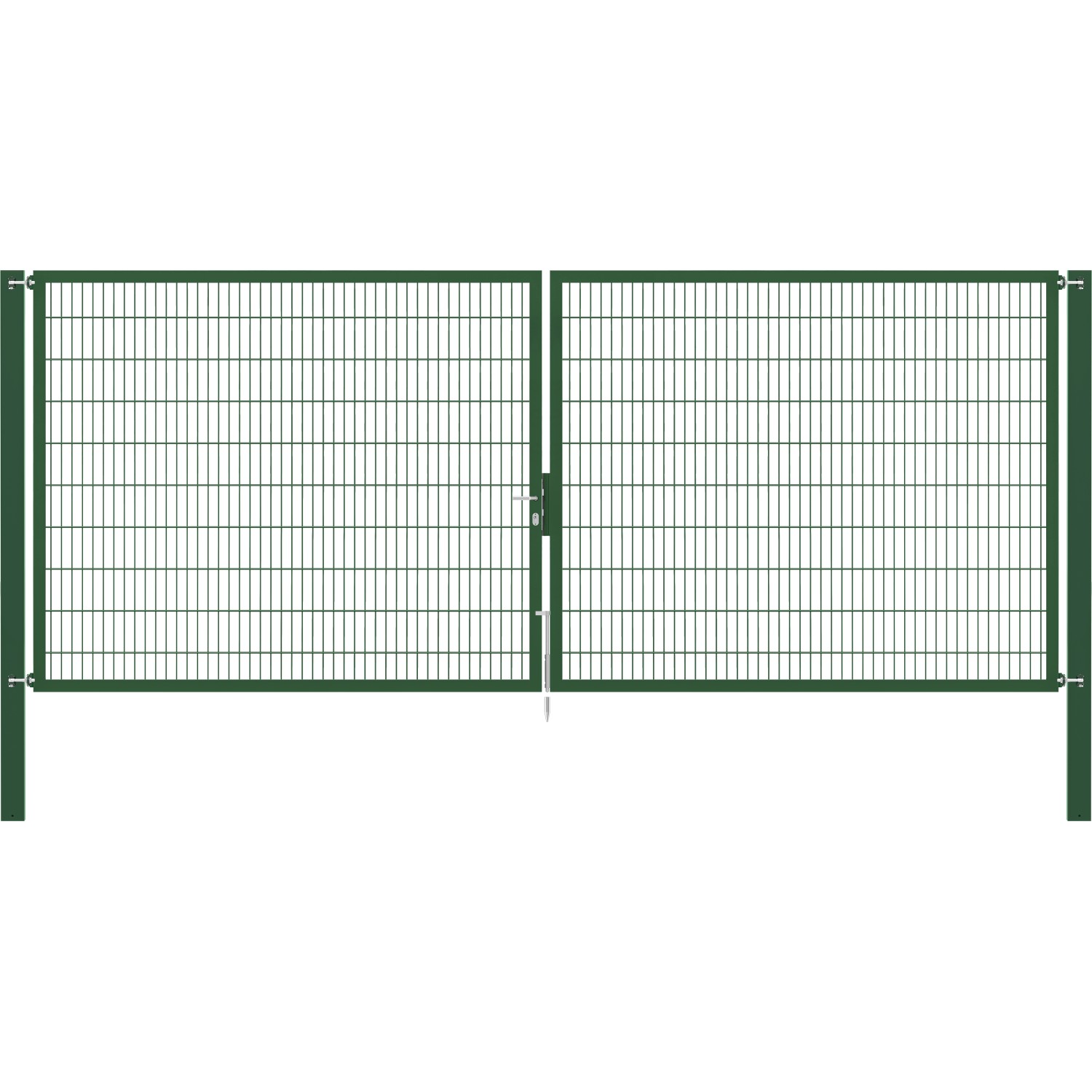 Doppeltor Flexo Plus 500 cm x 200 cm Pfosten 100 cm x 100 cm Grün von -