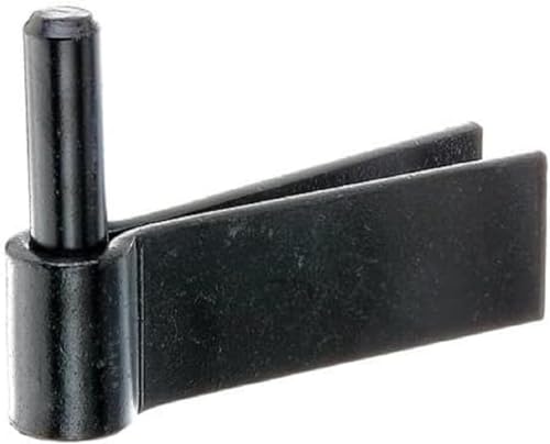 Alberts 306663 Kloben zum Einmauern | F-Mauerhaken | schwarzer Tauchlack | Dornmaß Ø16 mm | 105 x 40 mm von Alberts