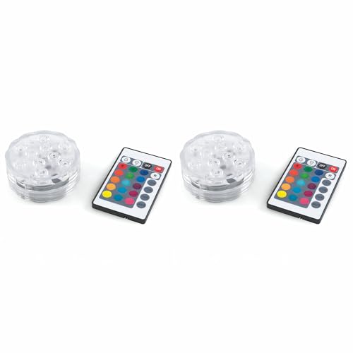 GALILEO Set mit 2 wasserdichten Strahlern, mit Fernbedienung, 10 LEDs, Ø 6,9 x 2,8 cm GALILEO Set mit 2 wasserdichten Strahlern, mit Fernbedienung, 10 LEDs, Ø 6,9 x 2,8 cm von GALILEO
