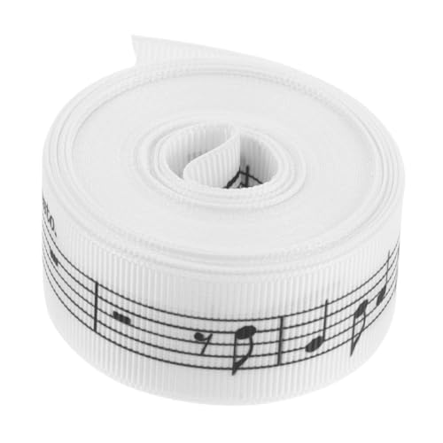 GALPADA 1 Rolle Wickelband Musikband Bastelbänder Festliches Band Verpackungsband Für Stylish Ribbon Partyverpackungsbänder Präsentieren Sie Wickelzubehör Packband Polyester Weiß GALPADA 1 Rolle Wickelband Musikband Bastelbänder Festliches Band Verpackungsband Für Stylish Ribbon Partyverpackungsbänder Präsentieren Sie Wickelzubehör Packband Polyester Weiß von GALPADA
