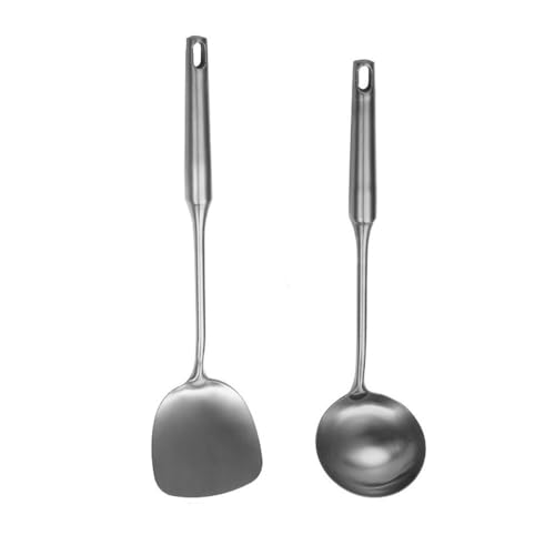Kochlöffel Kochlöffel- und Spachtelset aus Edelstahl for den Haushalt(Color:Silver) von GALSOR
