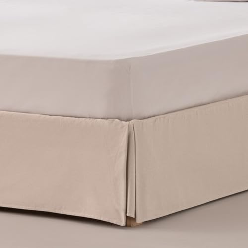 Abdeckung für Boxspringbetten, 140 x 190 / 200 cm, Bettgestell, 140 cm, naturfarben von GAMUSI