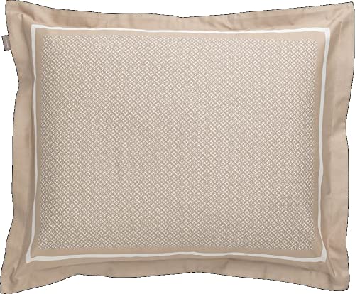 GANT Border Monogram Kissenbezug einzeln Farbe Dry Sand Größe 40x80 von GANT