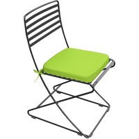 Resol Palma Outdoor-Ersatzstuhl-Sitzpolster mit sicheren Bändern, 40x40x5 cm wasserabweisendes Stuhl-Sitzkissen, langlebiges und bequemes von GARDENISTA