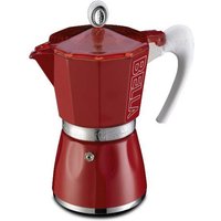 Italienische Kaffeemaschine 3 Tassen rot - 10803ro GAT von GAT