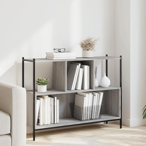 GCHDHAPB Bücherregal & Standregale, Bücherregal, Grau Sonoma 102 x 28 x 77,5 cm, Holzwerkstoff GCHDHAPB Bücherregal & Standregale, Bücherregal, Grau Sonoma 102 x 28 x 77,5 cm, Holzwerkstoff von GCHDHAPB