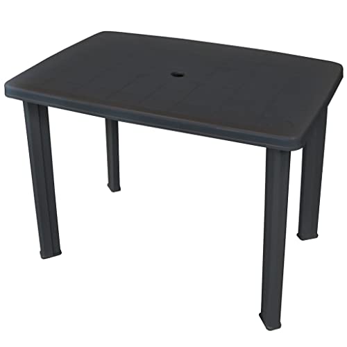 GCHDHAPB Outdoor Tisch Gartentisch Anthrazit 101x68x72cm Kunststoff GCHDHAPB Outdoor Tisch Gartentisch Anthrazit 101x68x72cm Kunststoff von GCHDHAPB