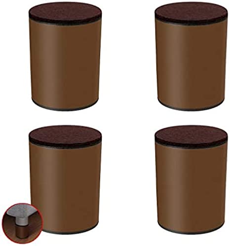 GEBSKI , Möbelbeine Kohlenstoffstahl for Sofas, Möbelbeine for Couchtische, Selbstklebende Möbelbeine for Couchtische, Esstische, Schreibtische (Color : Brown, Size : 6x10.2cm/2.4x4in) von GEBSKI
