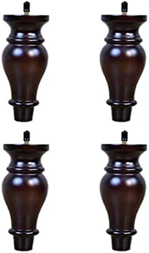 GEBSKI 4 Stück Möbel Möbelbeine Schraube Möbel Möbelbeine Runder Tisch Möbel Möbelbeine Schrank for Sofa Nachttisch Kommode Schrank/Weiß / 15 cm / 6 (Color : Antique, Size : 8.0Cm/3.2In) von GEBSKI