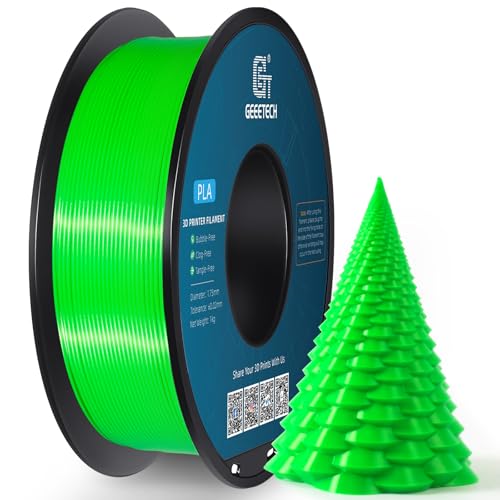 GEEETECH Filament PLA 1.75mm for 3D Drucker 1kg Spool, Grün von GEEETECH