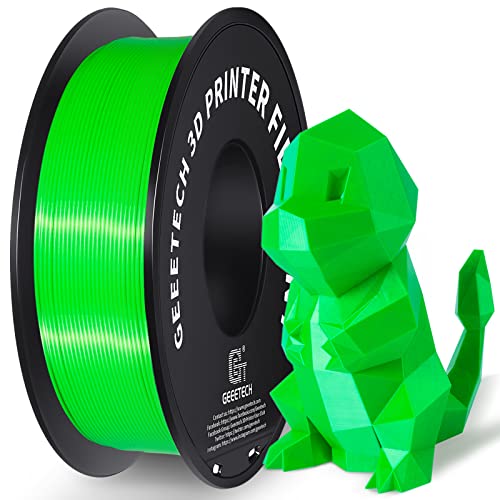GEEETECH Upgrade PLA Filament für 3D Drucker 1,75mm +/- 0,03mm New grün Spule 1kg von GEEETECH