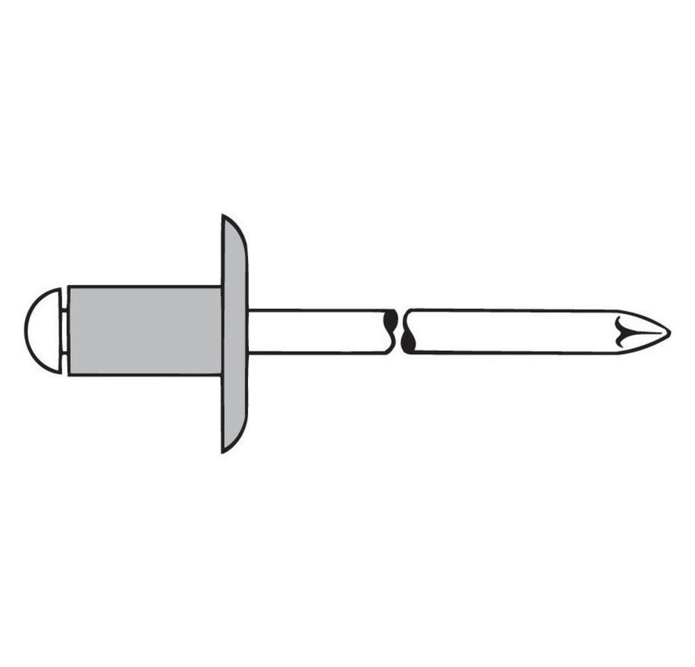 GESIPA Blindnietzange Blindniet Alu Grosskopf K14 5 x 14 mm von GESIPA