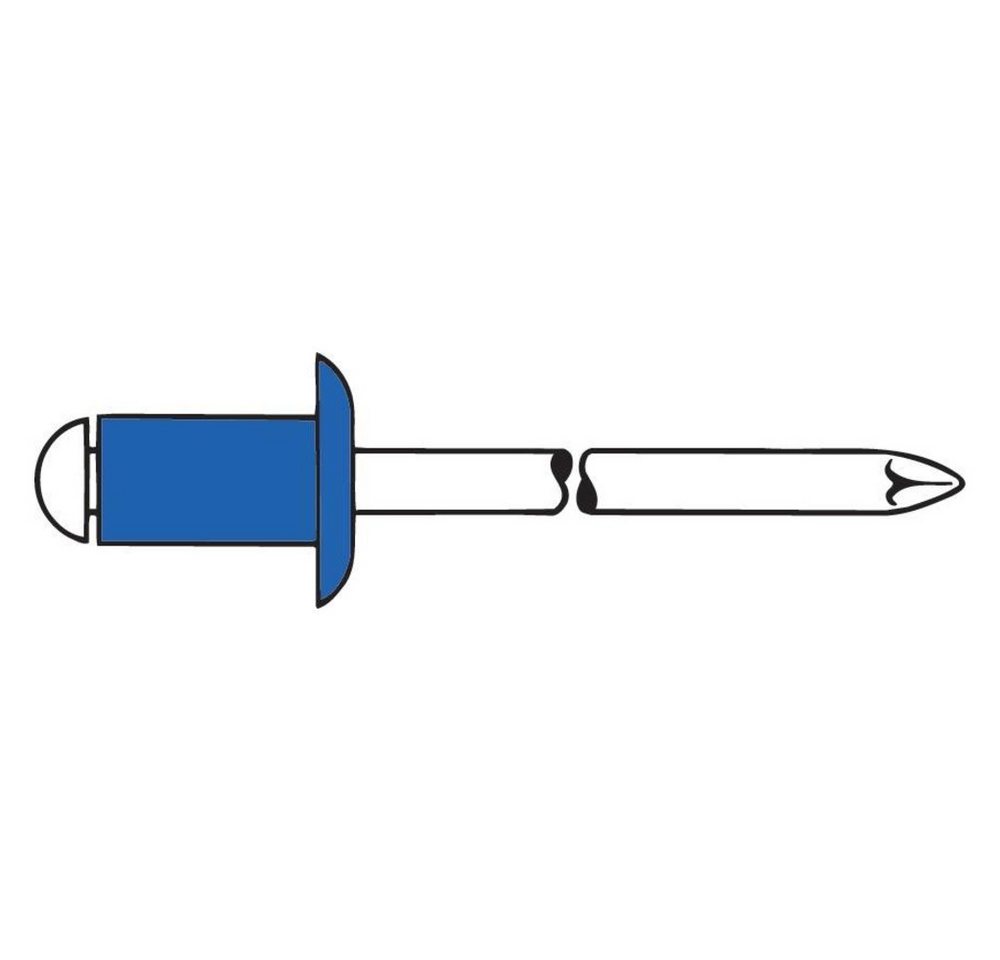 GESIPA Blindnietzange Blindniet Stahl Standard Flachrundkopf 5 x 10 mm von GESIPA