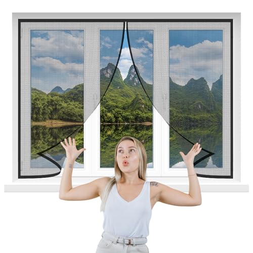 Fliegengitter 190x135cm Schwarz Zuschneidbar auf Fenstergrößen Insektenschutz Starkem Klettband für KellerFenster Wohnzimmer TerrassenFenster Fliegenschutz ohne Bohren Fliegengitter 190x135cm Schwarz Zuschneidbar auf Fenstergrößen Insektenschutz Starkem Klettband für KellerFenster Wohnzimmer TerrassenFenster Fliegenschutz ohne Bohren von GFCYGG