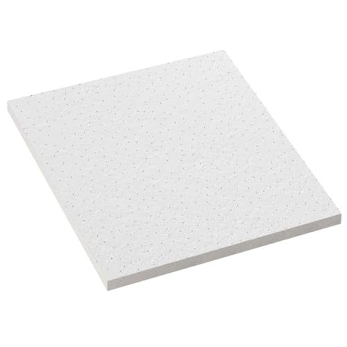 CALGARY | 10-er Set Deckenplatten | Weiß Deckenpaneele | 62 x 62 cm | Dicke:12 mm | Oberfläche: feinkörniger Putz| Mineralfaserplatte | Rasterdeckenplatten CALGARY | 10-er Set Deckenplatten | Weiß Deckenpaneele | 62 x 62 cm | Dicke:12 mm | Oberfläche: feinkörniger Putz| Mineralfaserplatte | Rasterdeckenplatten von GGMMÖBEL