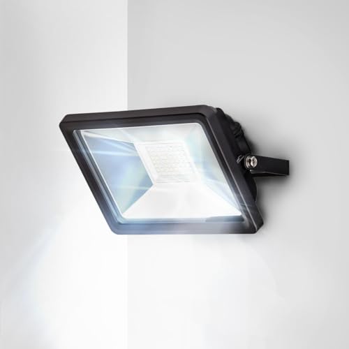 GGMMÖBEL MAX | LED Strahler Außen | 20W | IP65 Wasserdichte | 1800LM | Außenstrahler | 6000K | Kaltweiß | Ideale Aussenleuchte für Hinterhof, Auffahrt, Garage, Flur, Garten Led.Flut von GGMMÖBEL