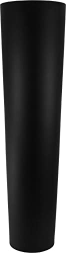 Giessle® 70cm hoch Glasvase in schwarz matt für Pampasgras Bodenvase aus Glas groß konisch XL Vase von GIESSLE