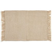 Gift Decor - Teppich mit Fransen aus natürlicher Baumwolle, 80 x 120 cm von GIFT DECOR