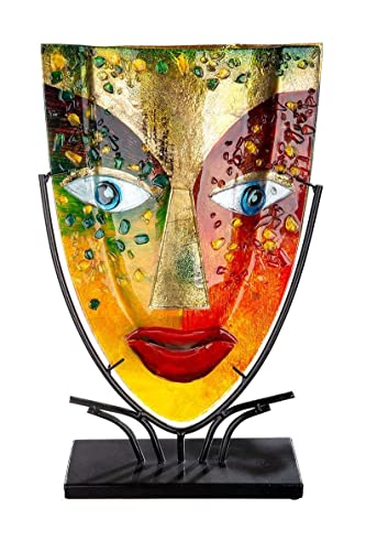 GILDE GlasArt Dekovase - Face Blue Eye Glas - Deko Wohnzimmer - Höhe 47 cm, 39874, Mehrfarbig GILDE GlasArt Dekovase - Face Blue Eye Glas - Deko Wohnzimmer - Höhe 47 cm, 39874, Mehrfarbig von Laure TERRIER