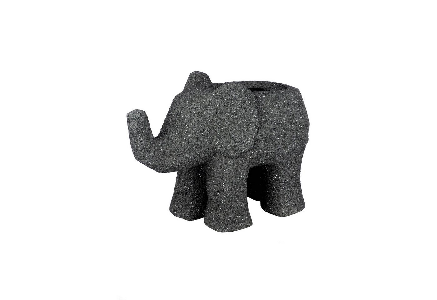 GILDE Blumentopf GILDE Pflanztopf Elefant - anthrazit - H. 34cm x B. 45cm x T. 20cm von GILDE