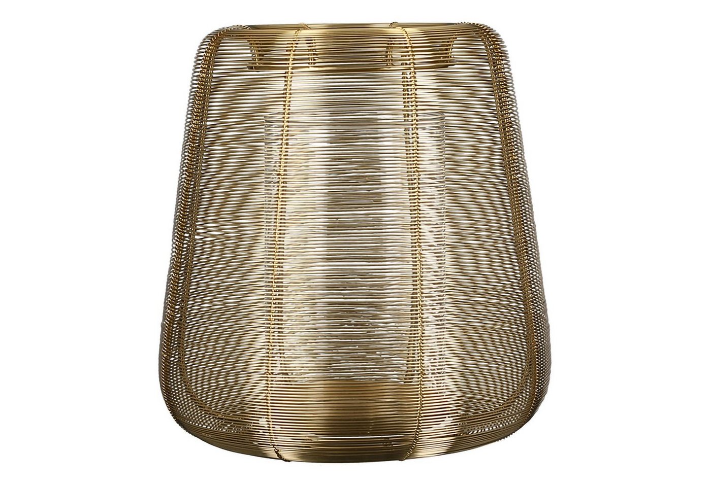 GILDE Kerzenständer GILDE Windlicht Lucerno - gold - H. 29cm x D. 25cm von GILDE