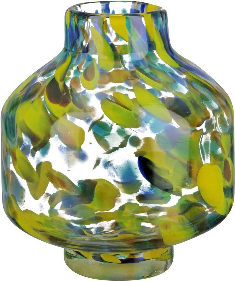 GILDE Tischvase Splash, Höhe ca. 16 cm (1 St), dekorative Vase aus Glas, Blumenvase von GILDE