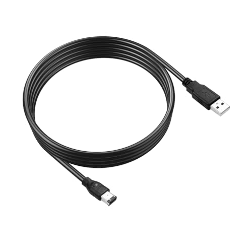 GINTOOYUN USB2.0 zu FireWire Kabel USB2.0 Stecker zu Firewire IEEE 1394 6Pin Stecker Datenkabel für 1394 Acquisition Cards,Industriekameras,tragbare Festplatten,etc(5.9FT)(6 Nadeln) von GINTOOYUN