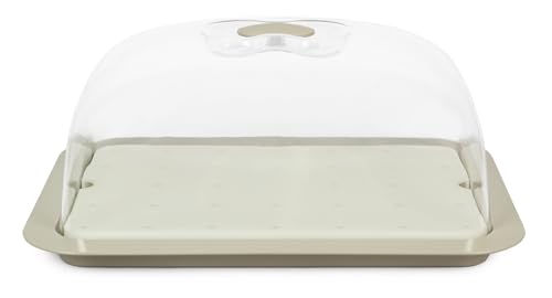 GIO'STYLE GioStyle Käseschale | Taupe | Made in Italy | 100% recycelbarer Kunststoff GIO'STYLE GioStyle Käseschale | Taupe | Made in Italy | 100% recycelbarer Kunststoff von GIO'STYLE