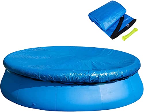 305CM Rund Pool Abdeckplane - Schwimmbad Poolabdeckung - Round Swimming Pool Cover - Abdeckplane Plane Schutzplane Winddicht Regenfest Staubdicht,Blau von GIONAR