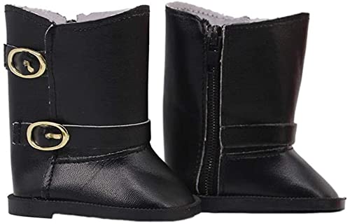 GIVBRO Puppenschuhe Lederstiefel für 45,7 cm große Mädchen Puppen verkleiden Winter warme Schuhe Outfits Kostüm-Zubehör, 1 Paar von GIVBRO