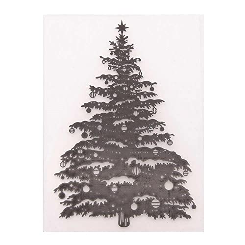 GIVBRO Weihnachts-Prägeordner, Vorlage, Hintergrundpapier, DIY, Schablonen, Aufkleber, Werkzeug, Kunststoffform für Scrapbooking, Dekoration, Grußkartenherstellung (#F) von GIVBRO